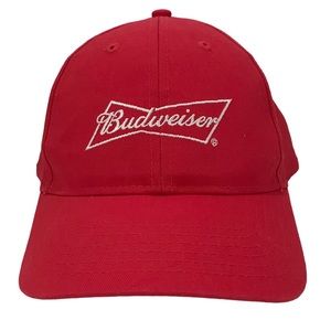 Budweiser Adjustable Red Cap NWOT
